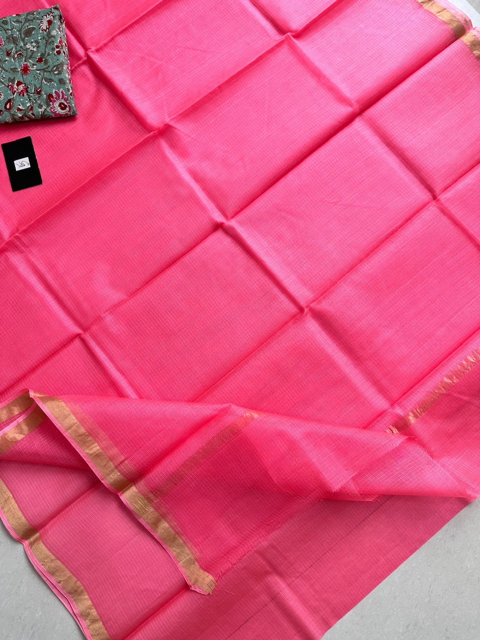 Pure Single Dyed Kota Silk Saree