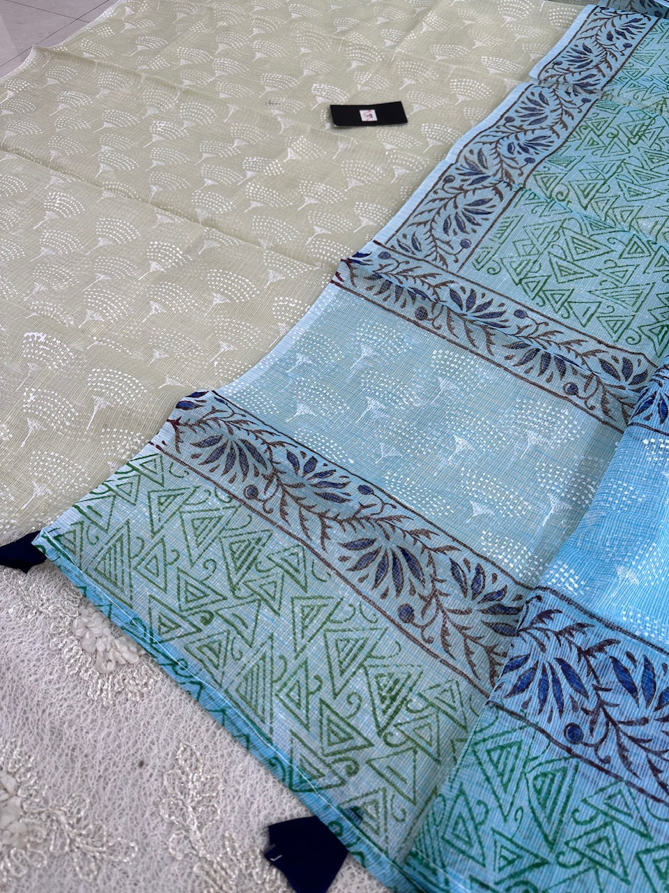 HandBlock Printed Kota Cotton Doria Top N Dupatta (Suit)