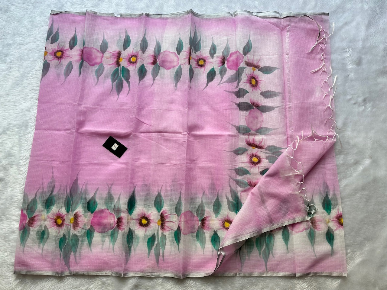 Handpainted Kota Cotton Doria Saree