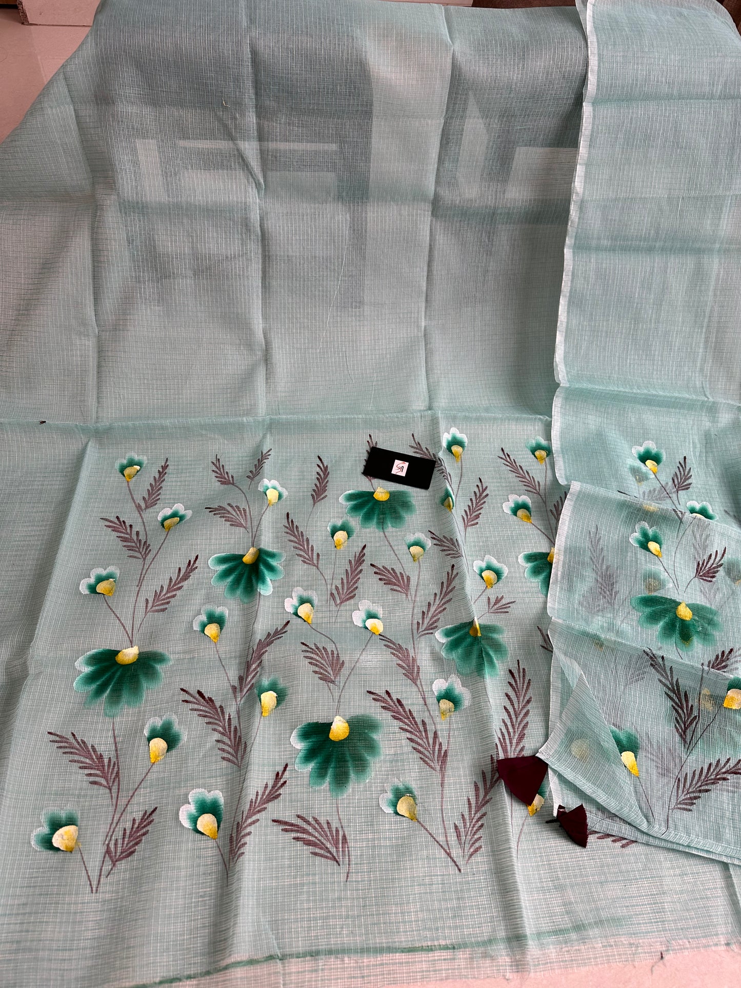 Hand Painted Kota Doria Cotton Top n Dupatta