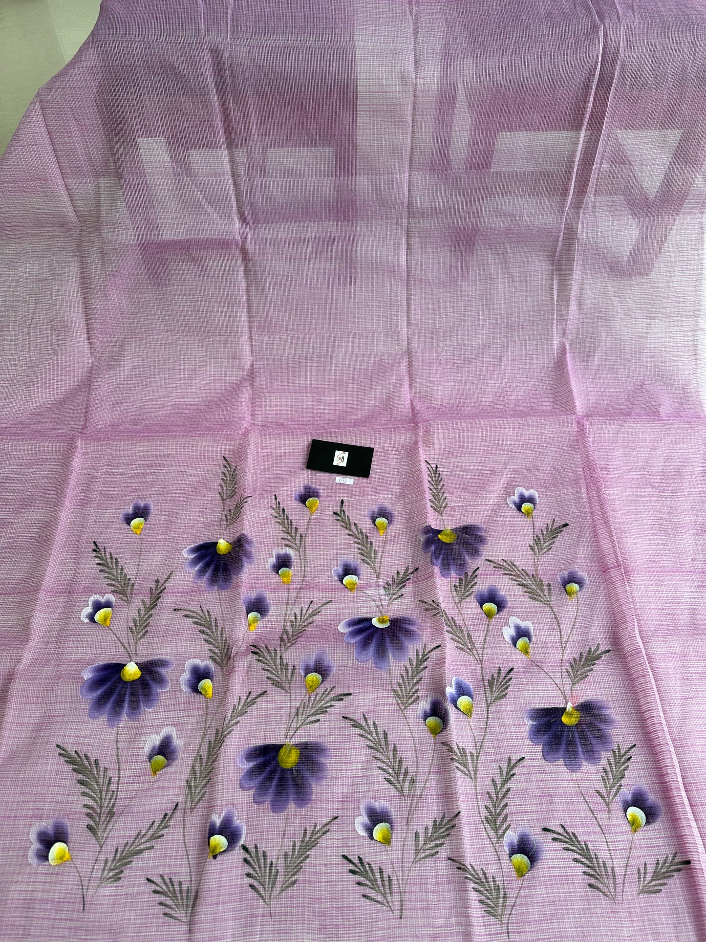 Hand Painted Kota Doria cotton Top n Dupatta