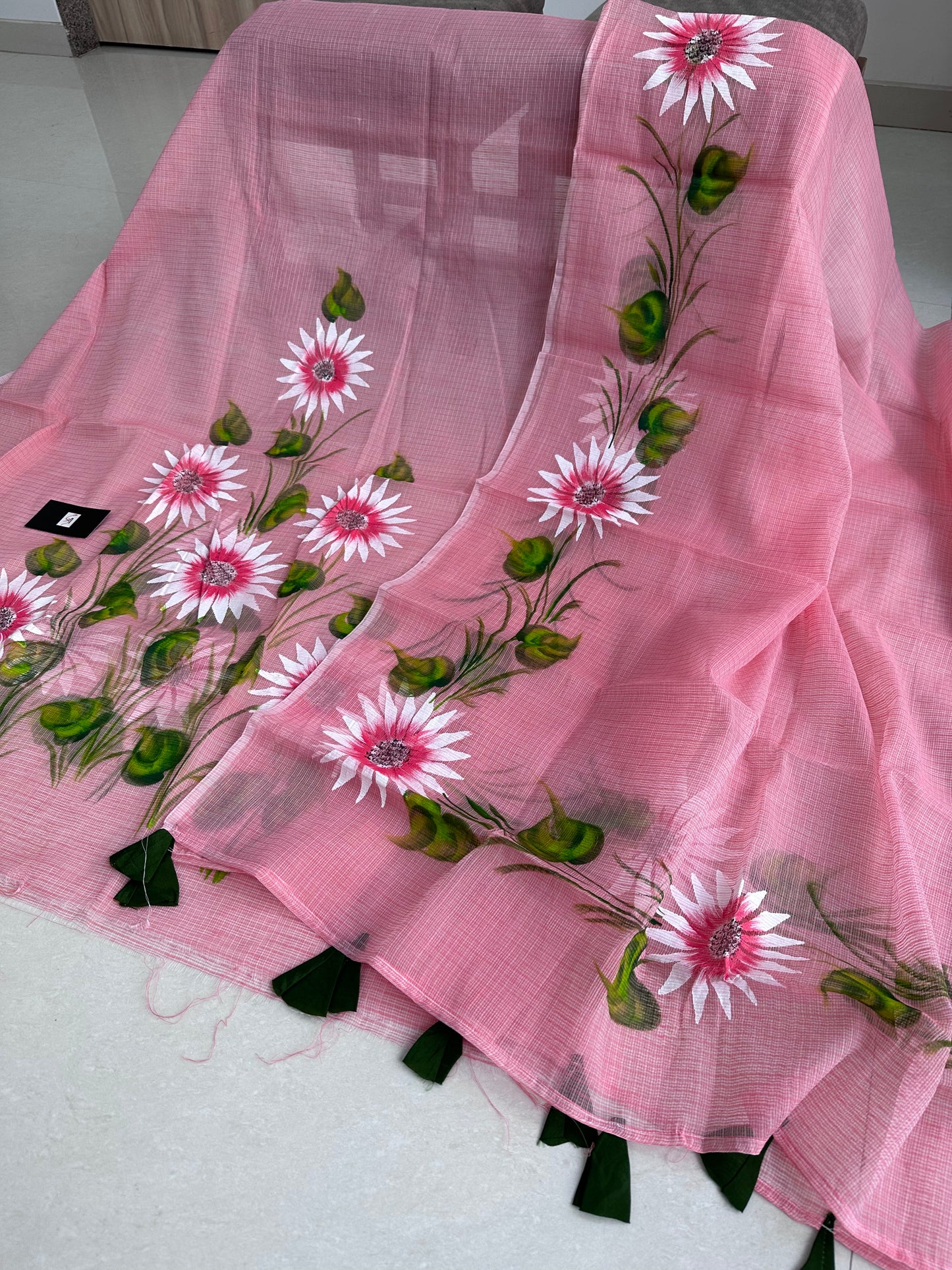 Hand Painted Kota Doria Cotton Top n Dupatta