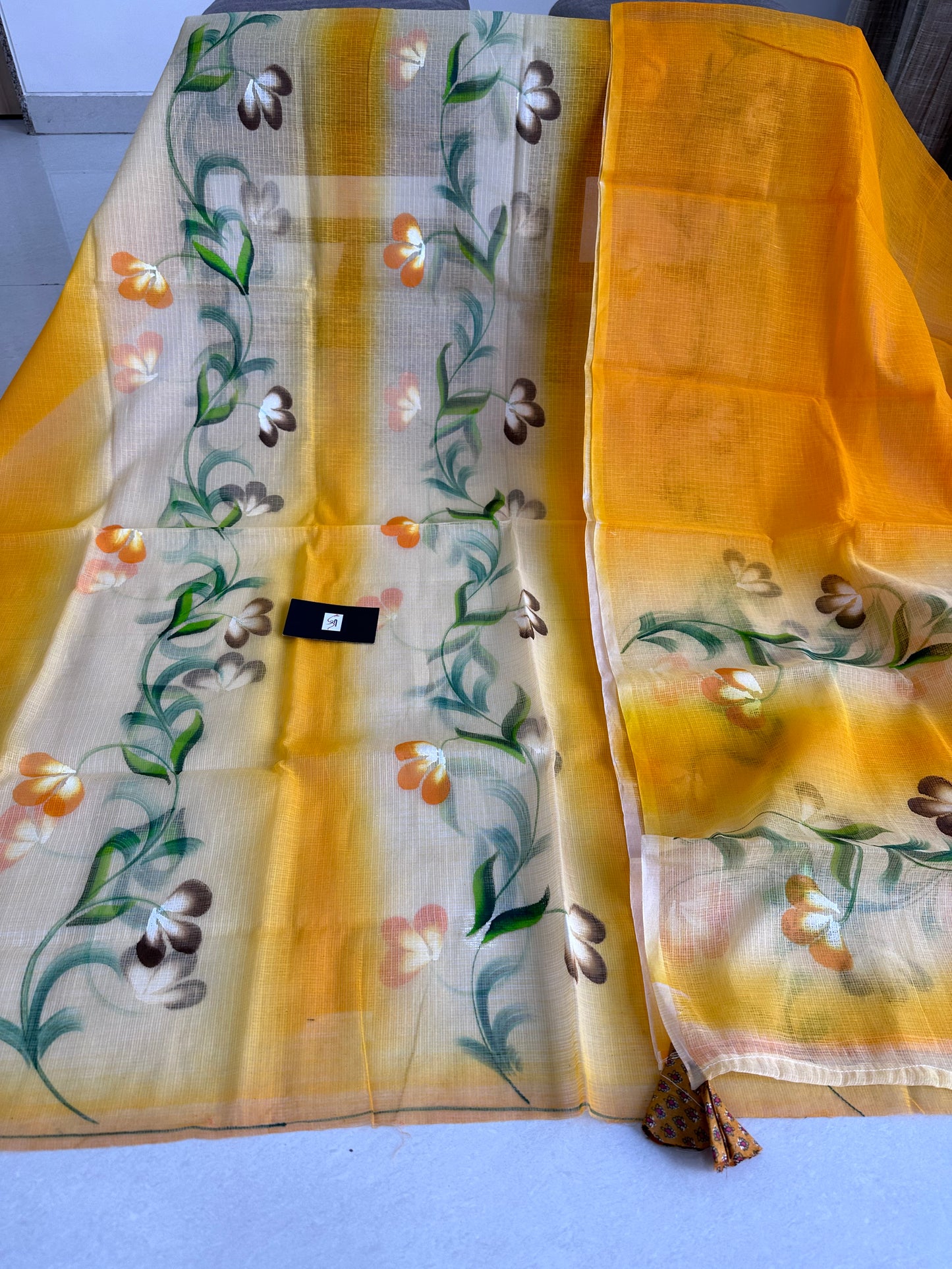 Hand Painted Kota Doria Cotton Top n Dupatta