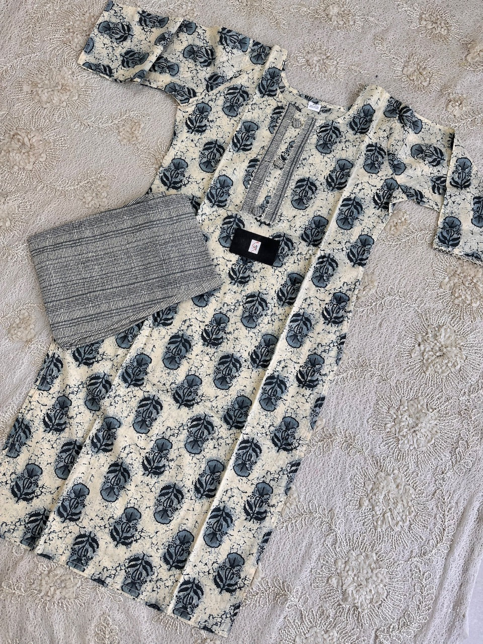 Pure HandBlock Printed Cotton Kurta n Pant Set