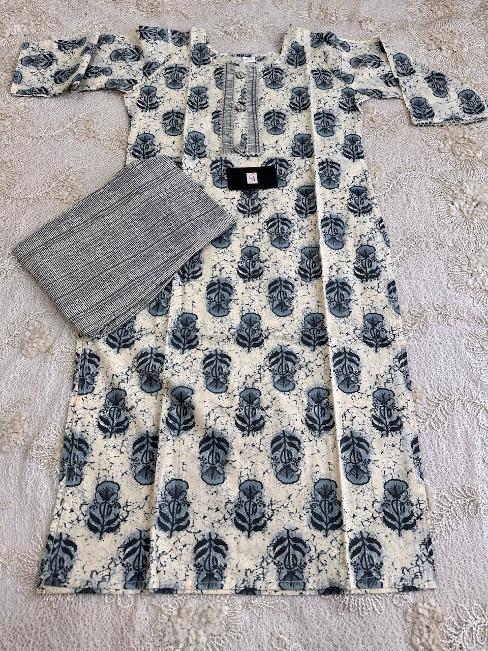 Pure HandBlock Printed Cotton Kurta n Pant Set