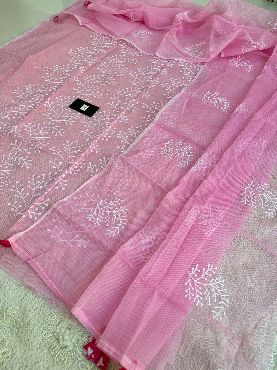 Embroidered Kota Cotton Doria Top N Dupatta (Suit)