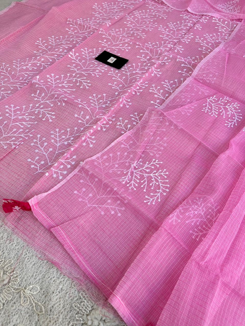 Embroidered Kota Cotton Doria Top N Dupatta (Suit)