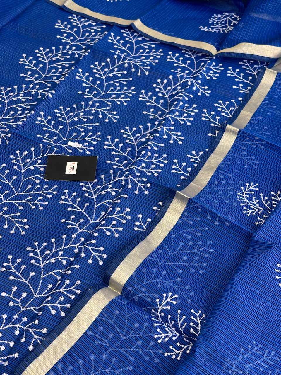 Embroidered Kota Cotton Doria Top N Dupatta (Suit)