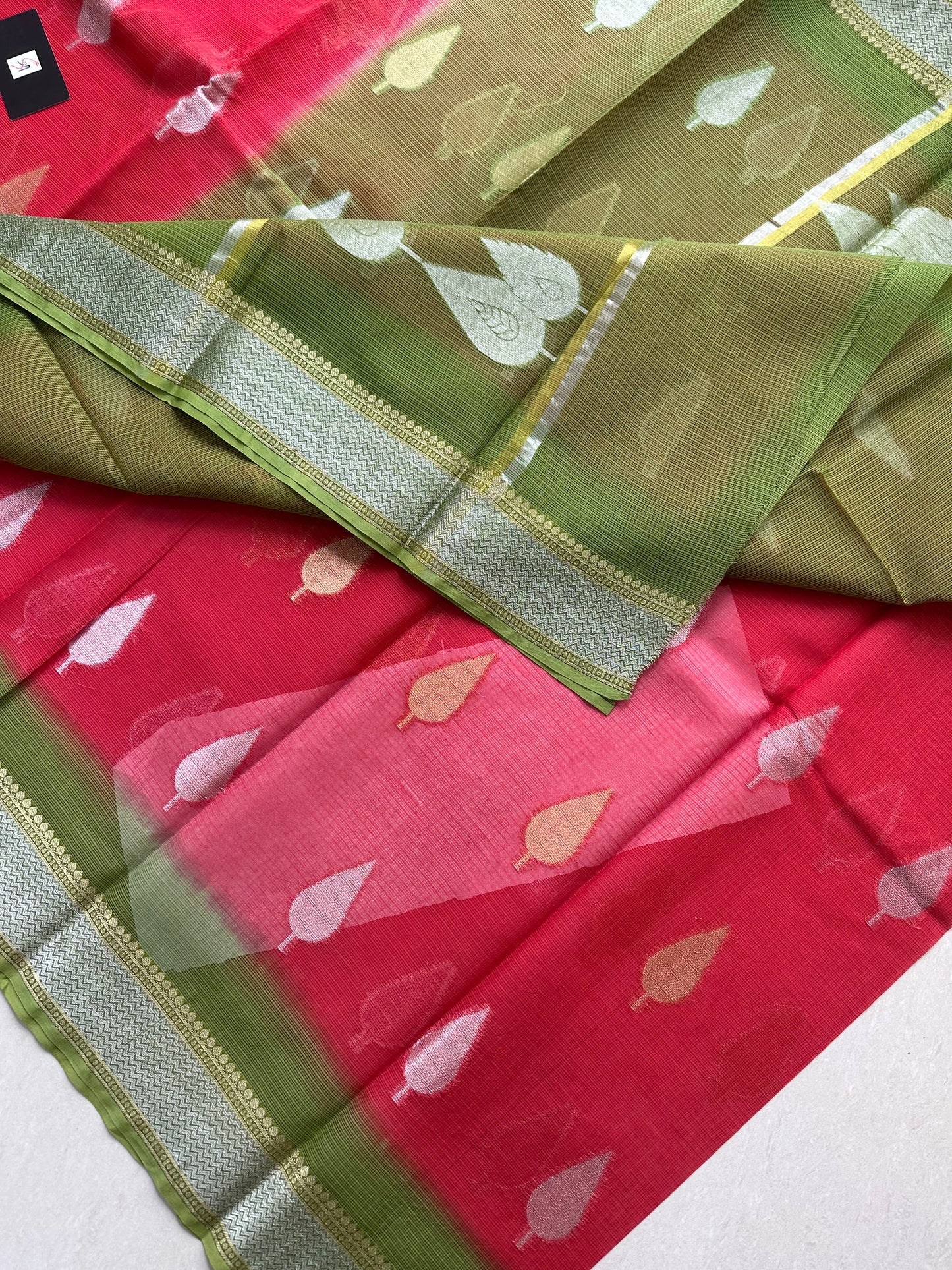 Pure Weaved Kota Cotton Doria Saree