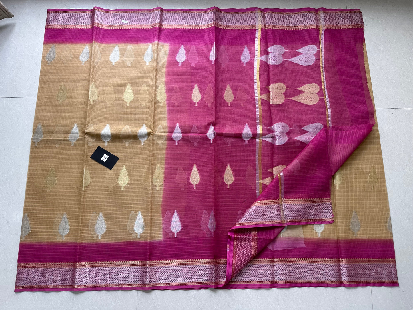 Pure Weaved Kota Cotton Doria Saree