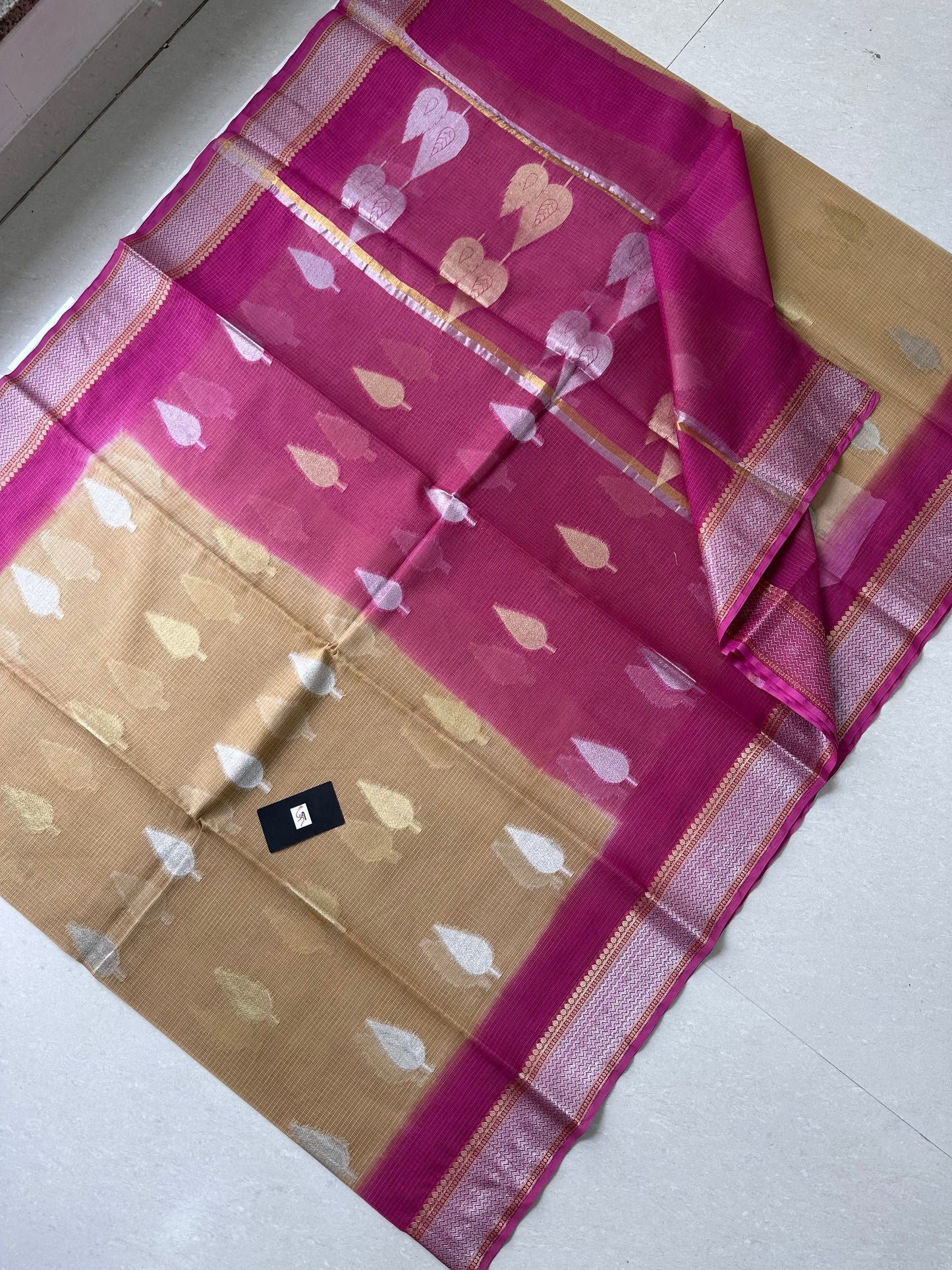 Pure Weaved Kota Cotton Doria Saree