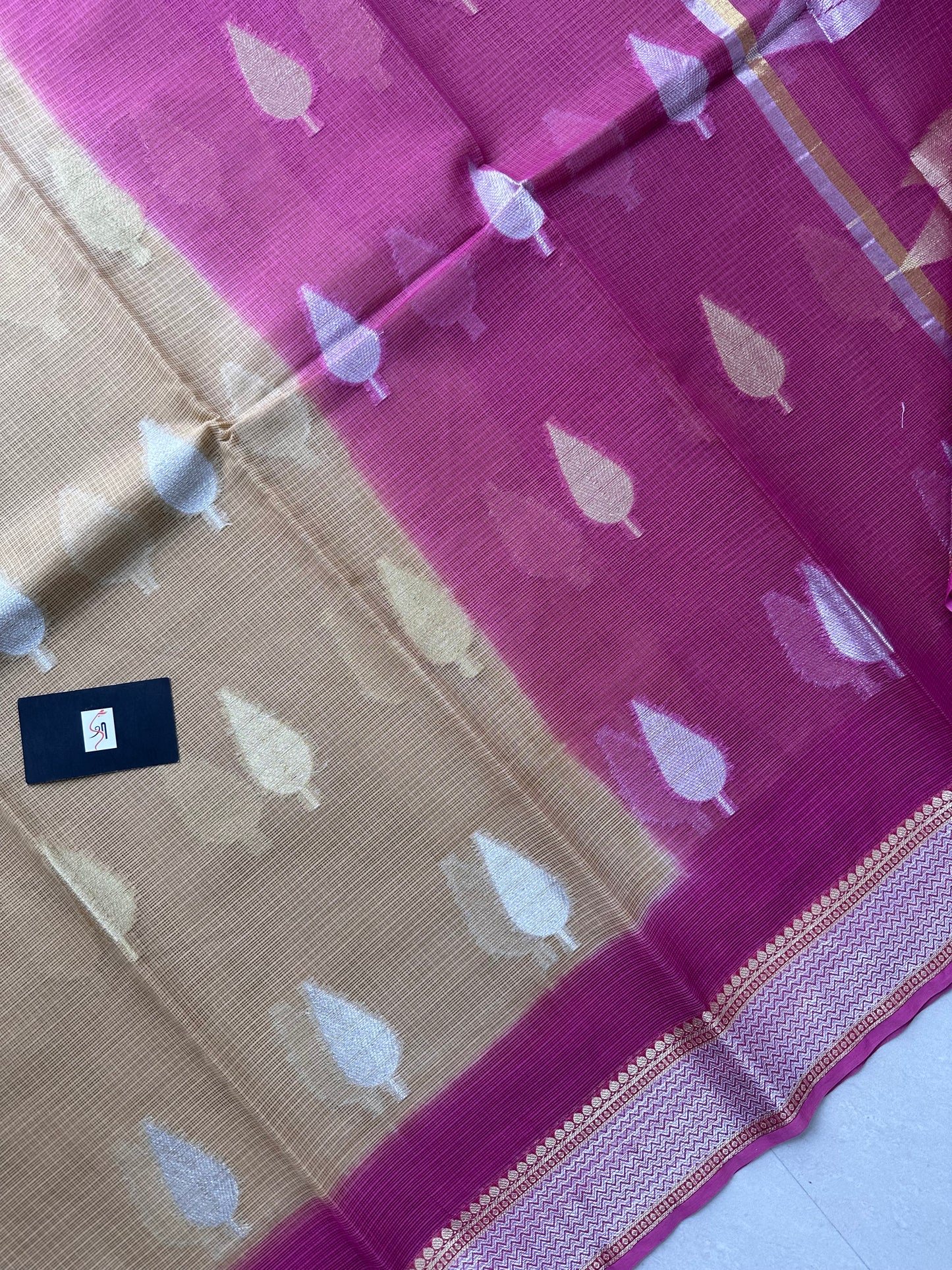 Pure Weaved Kota Cotton Doria Saree