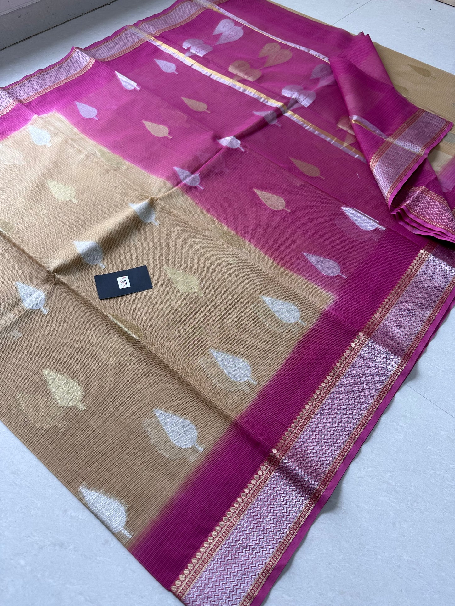 Pure Weaved Kota Cotton Doria Saree