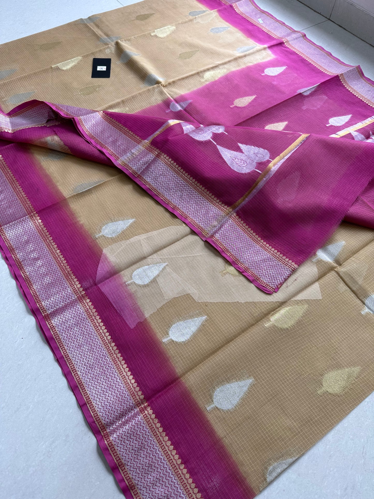 Pure Weaved Kota Cotton Doria Saree