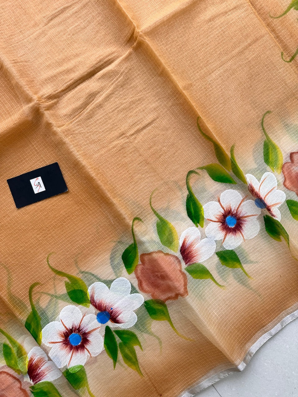 Handpainted Kota Cotton Doria Saree