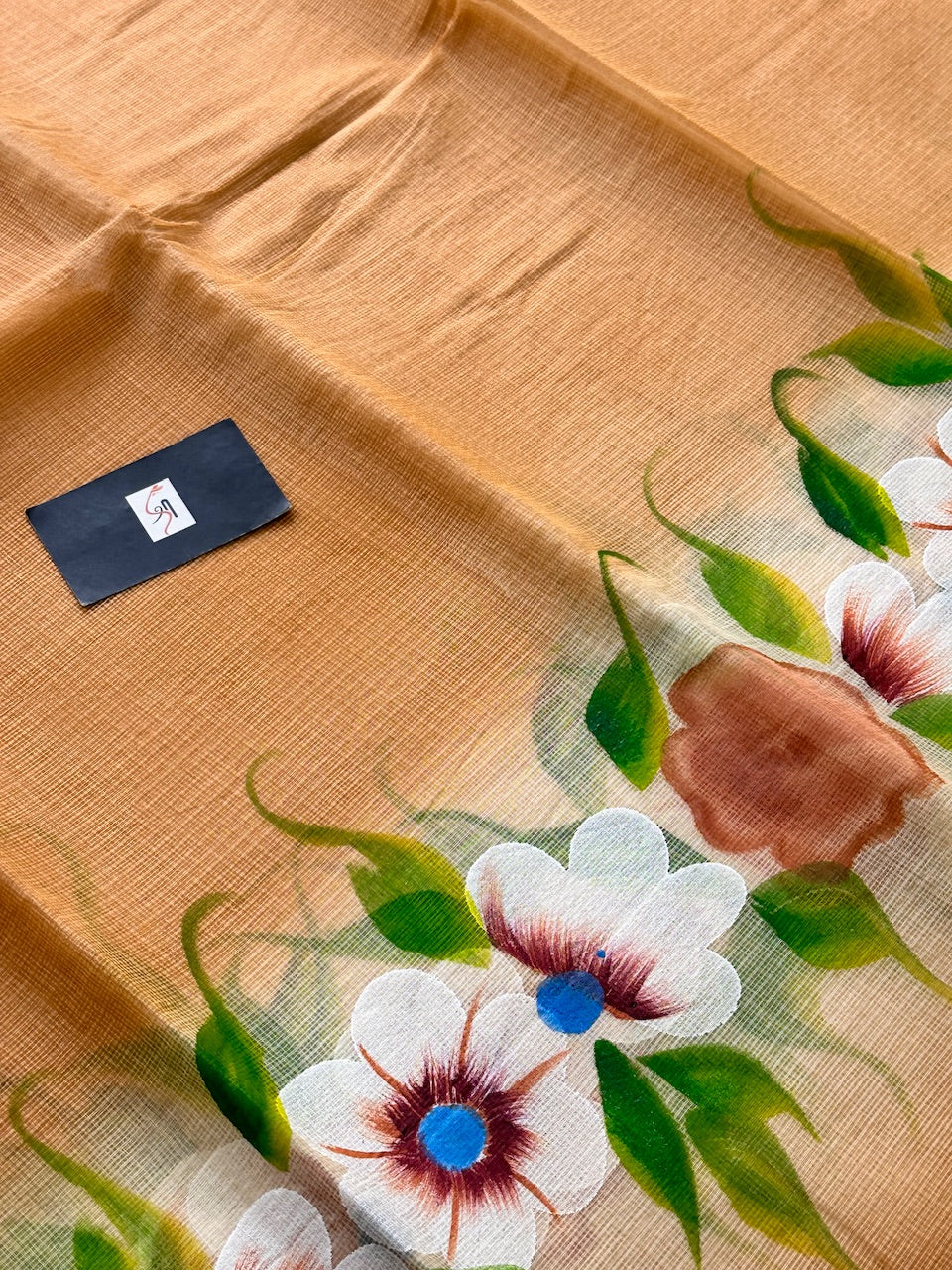 Handpainted Kota Cotton Doria Saree