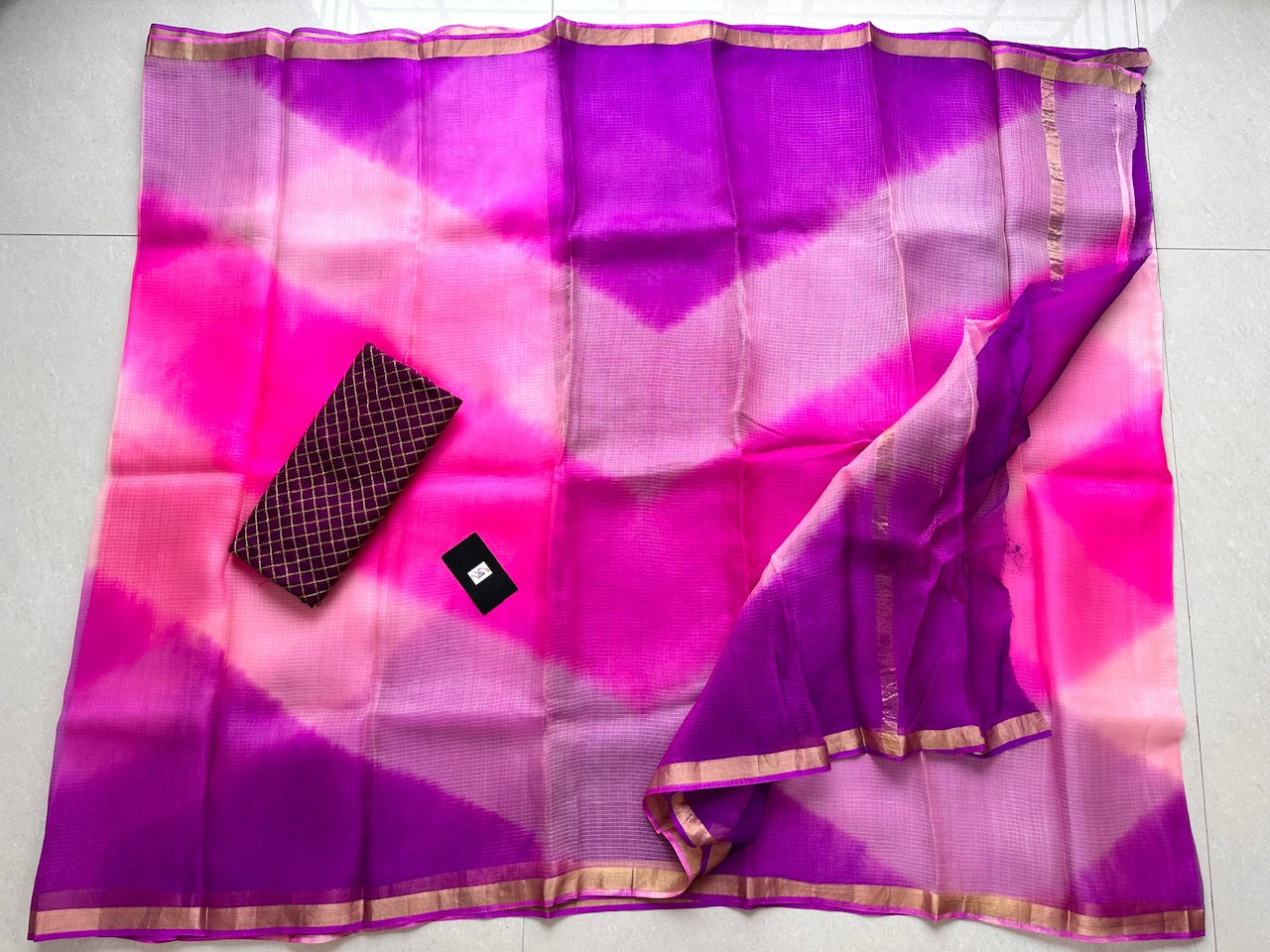 Pure Hand Tye n Dye Kota Silk Saree