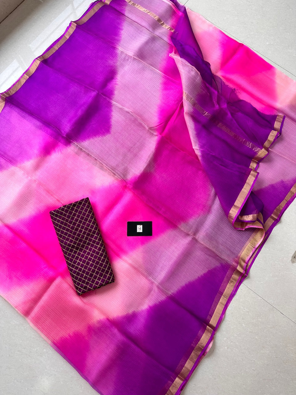 Pure Hand Tye n Dye Kota Silk Saree