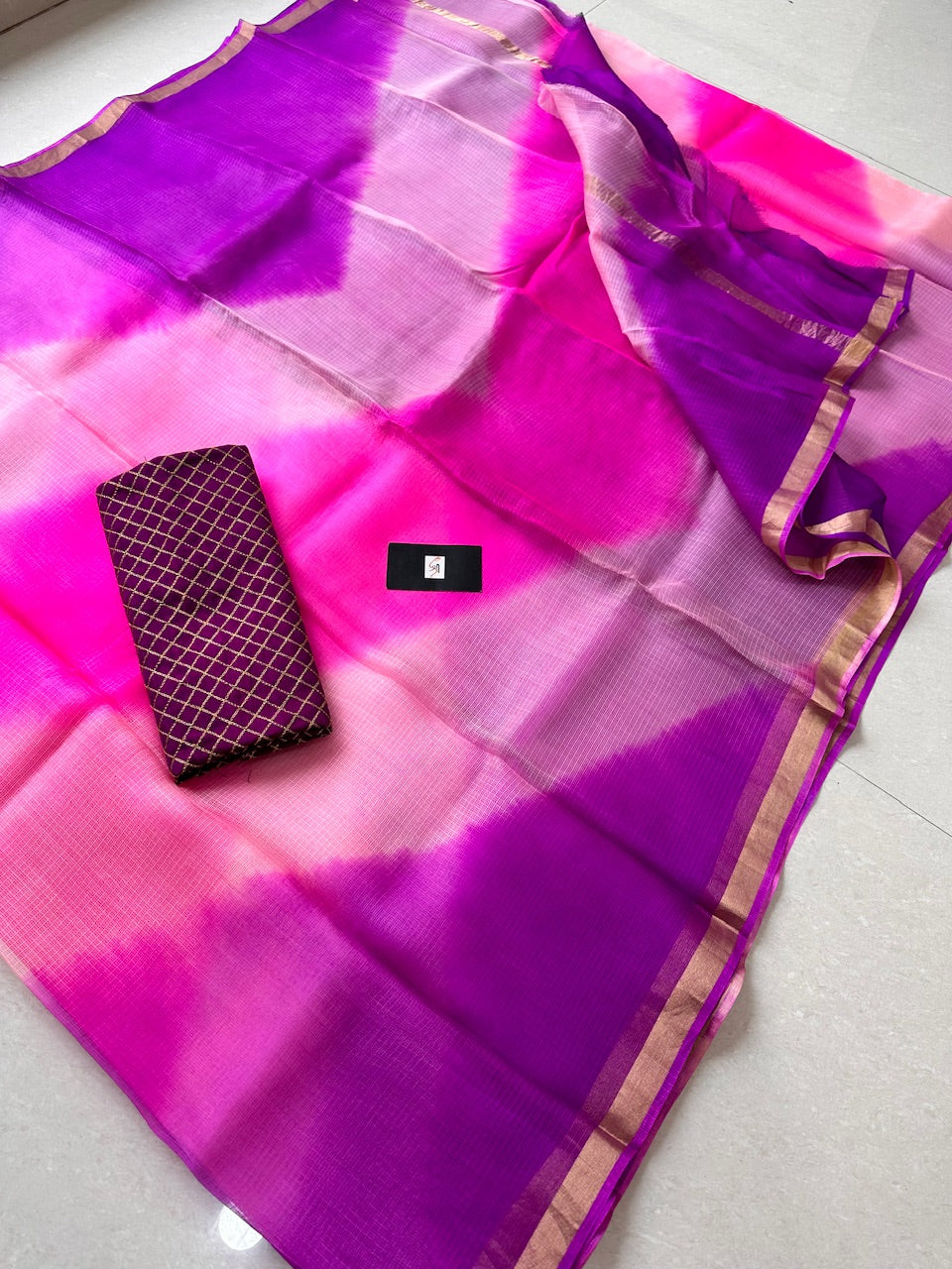 Pure Hand Tye n Dye Kota Silk Saree