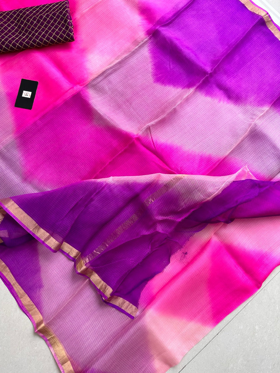 Pure Hand Tye n Dye Kota Silk Saree