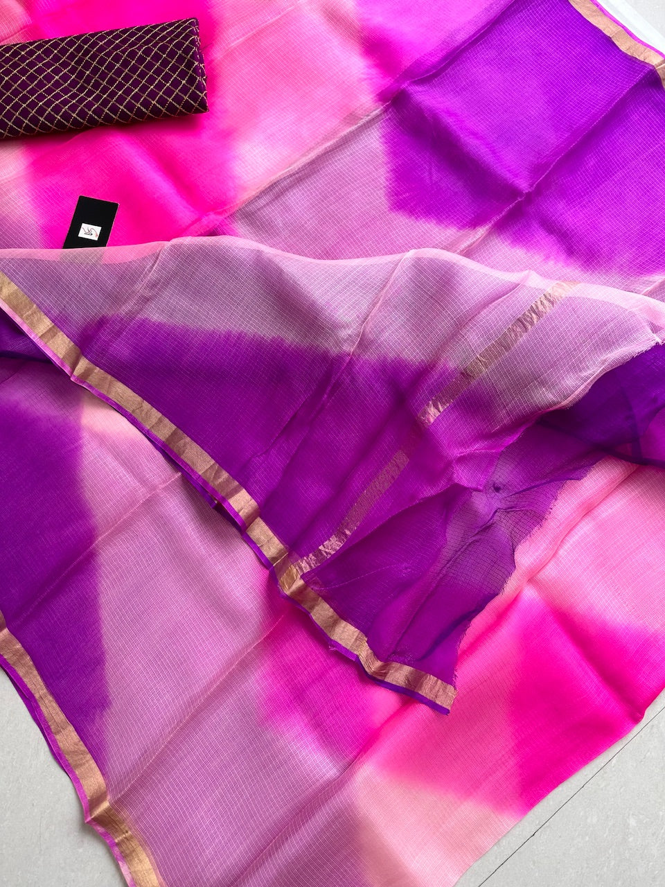 Pure Hand Tye n Dye Kota Silk Saree