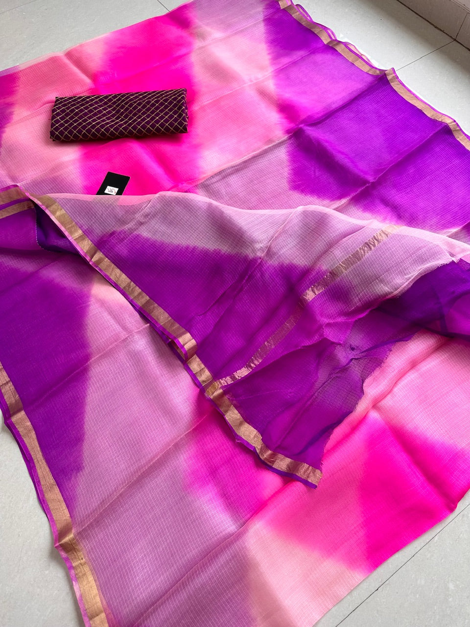 Pure Hand Tye n Dye Kota Silk Saree