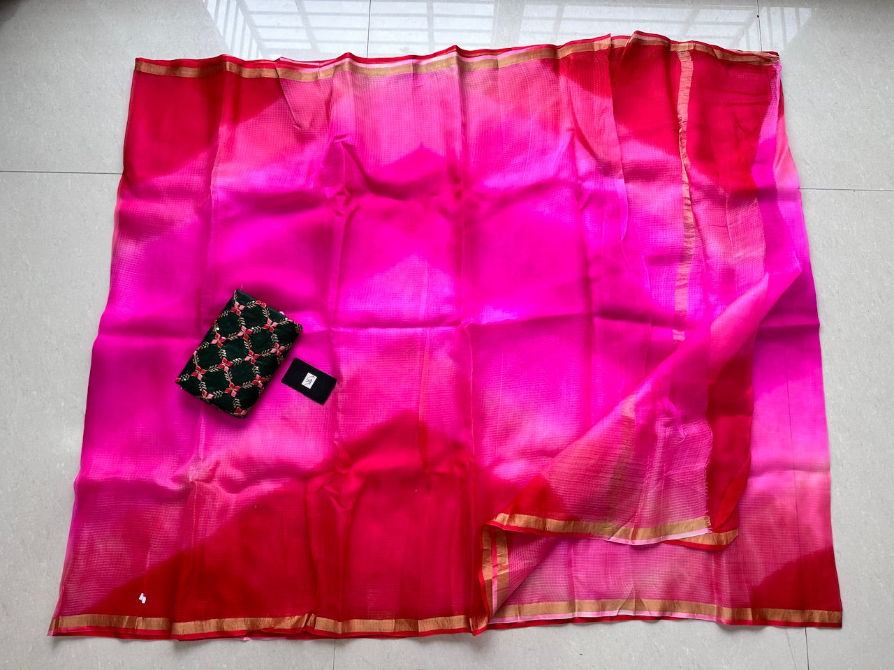 Pure Hand Tye N Dye Kota Silk Saree