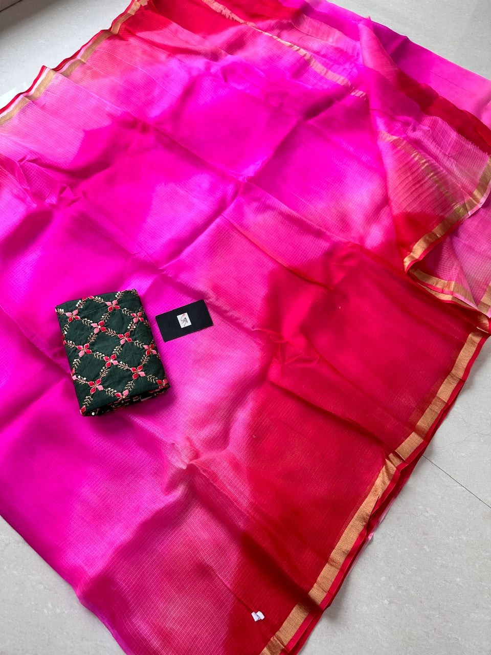 Pure Hand Tye N Dye Kota Silk Saree