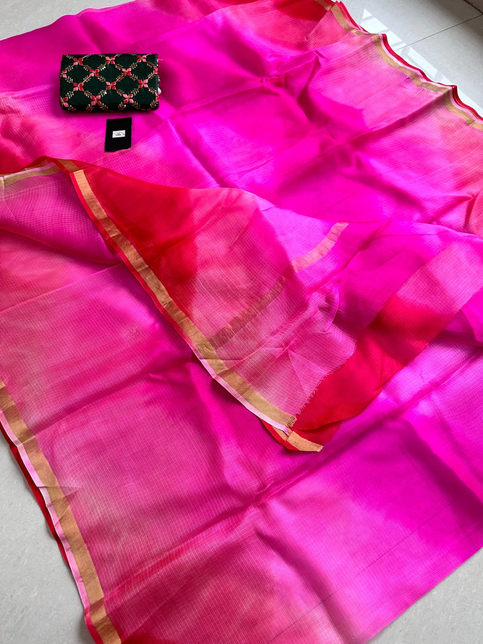 Pure Hand Tye N Dye Kota Silk Saree