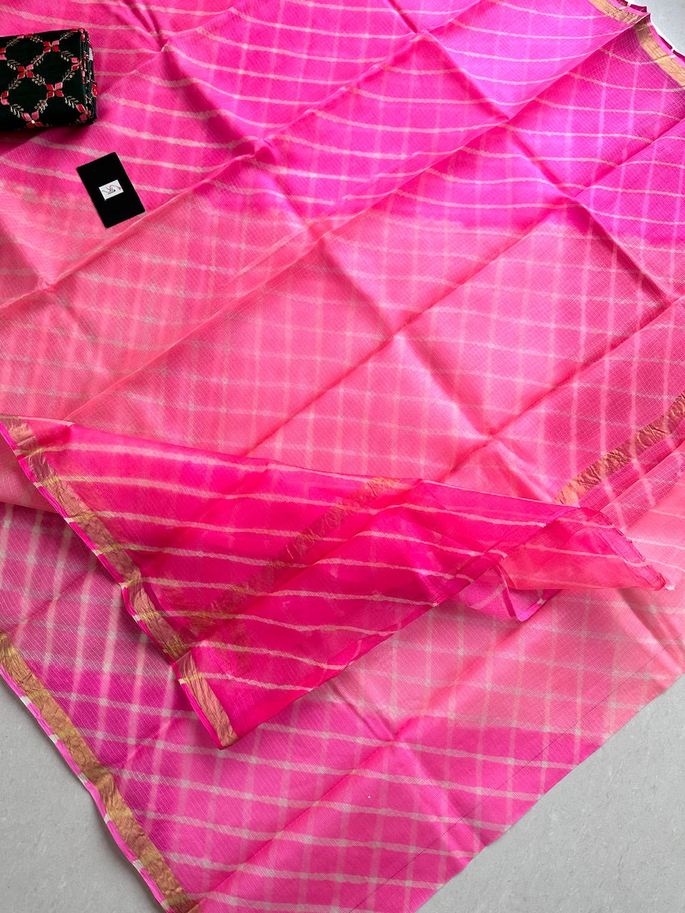 Pure Kota Hand Tye N Dye Kota Silk Saree