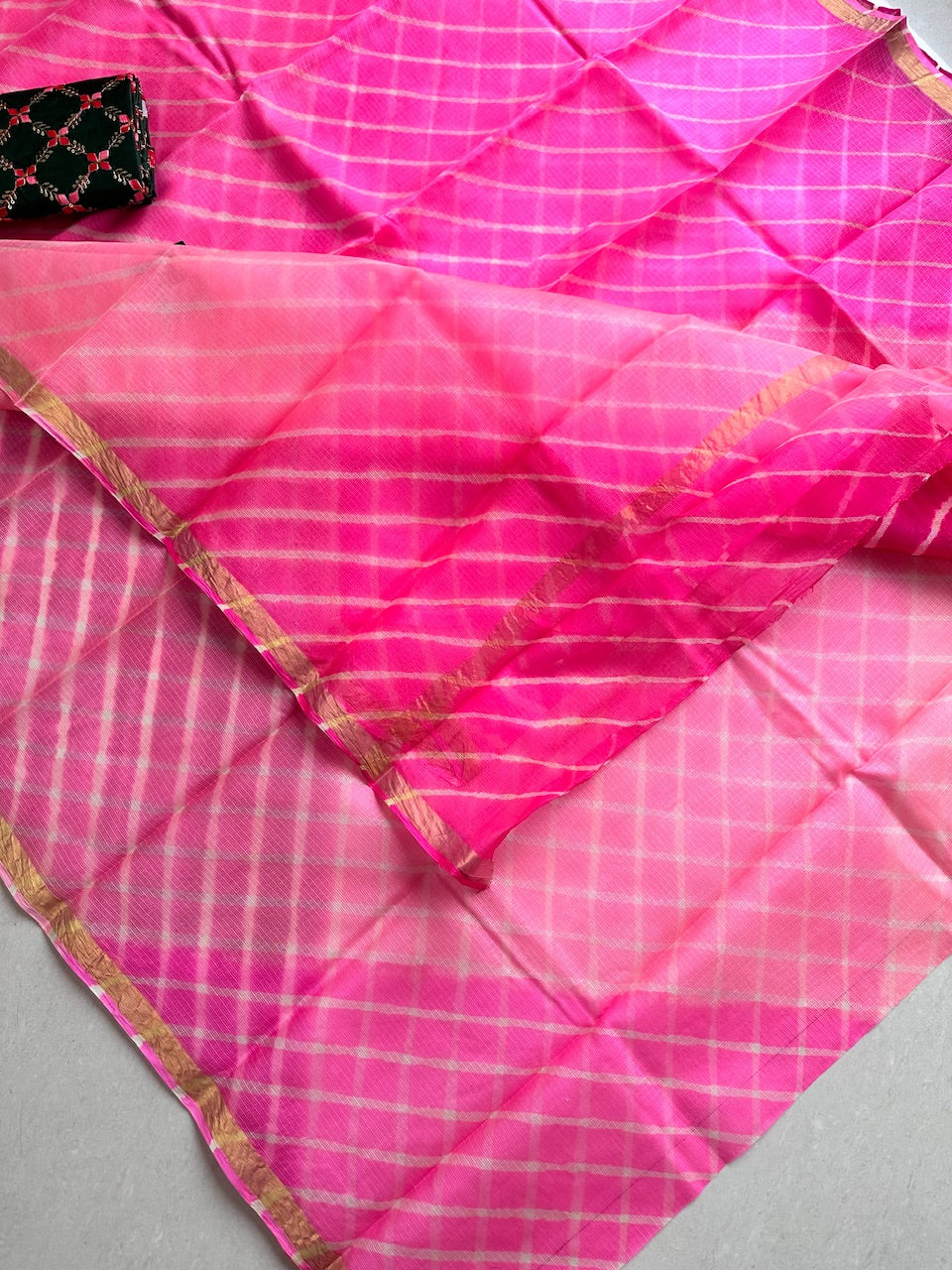 Pure Kota Hand Tye N Dye Kota Silk Saree