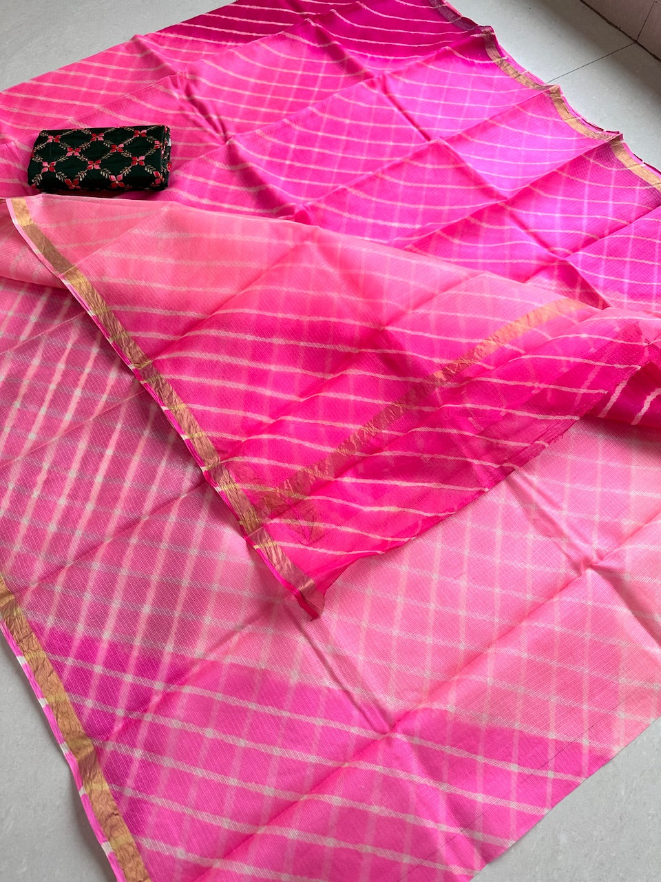 Pure Kota Hand Tye N Dye Kota Silk Saree