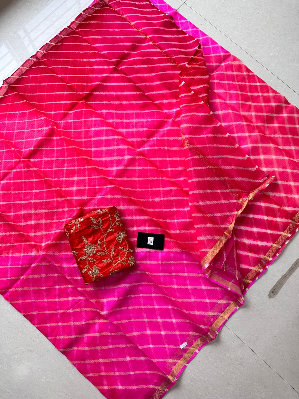 Pure Hand Tye N Dye Kota Silk Saree