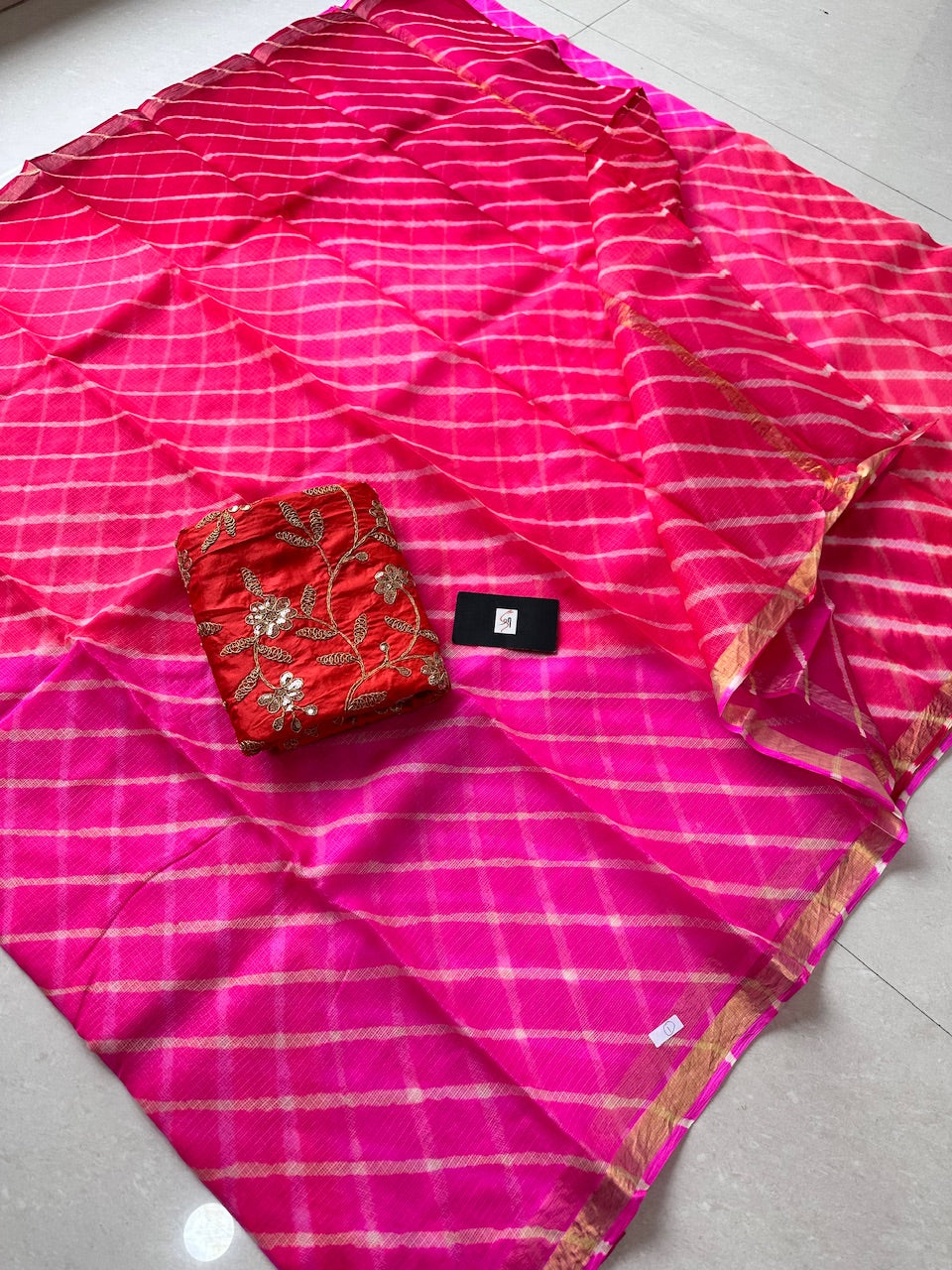 Pure Hand Tye N Dye Kota Silk Saree