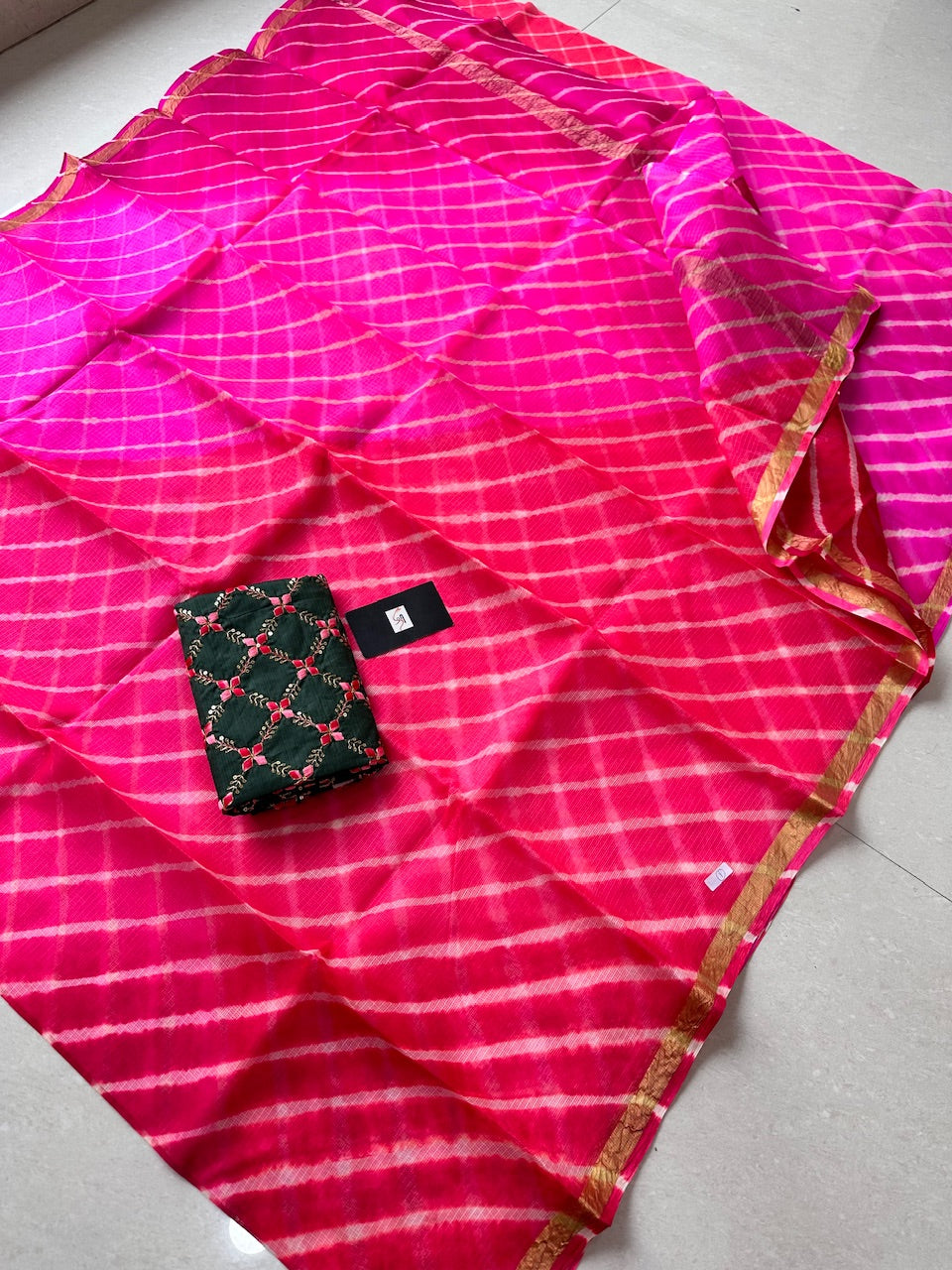 Pure Hand Tye N Dye Kota Silk Saree