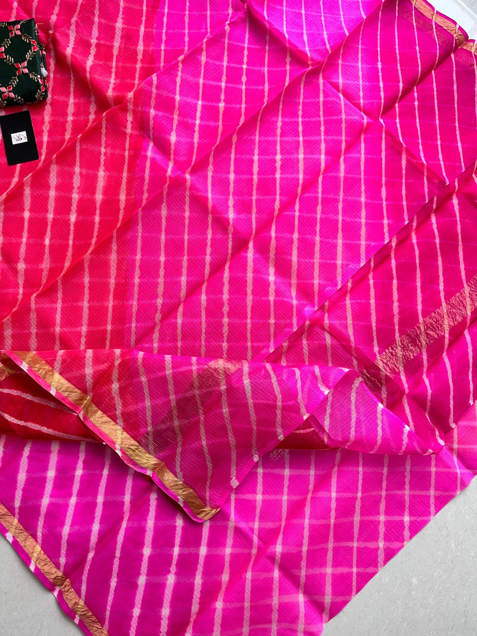 Pure Hand Tye N Dye Kota Silk Saree