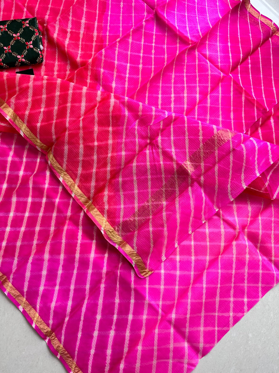 Pure Hand Tye N Dye Kota Silk Saree