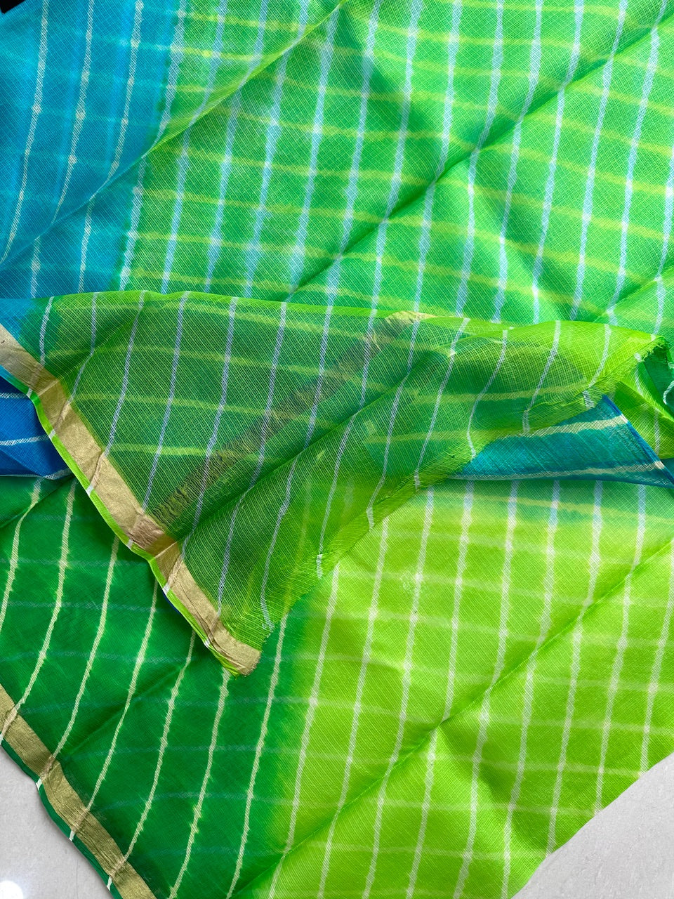 Pure Hand Tye N Dye Kota Silk Saree