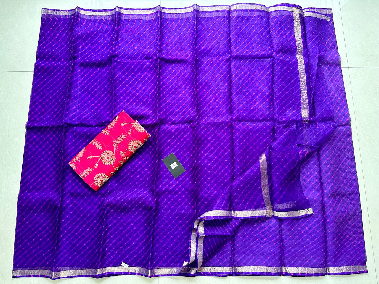 Pure Hand Tye N Dye Kota Silk Saree