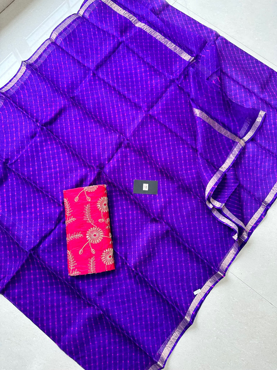 Pure Hand Tye N Dye Kota Silk Saree