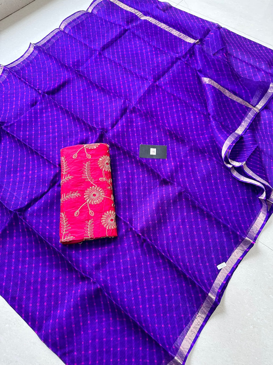 Pure Hand Tye N Dye Kota Silk Saree