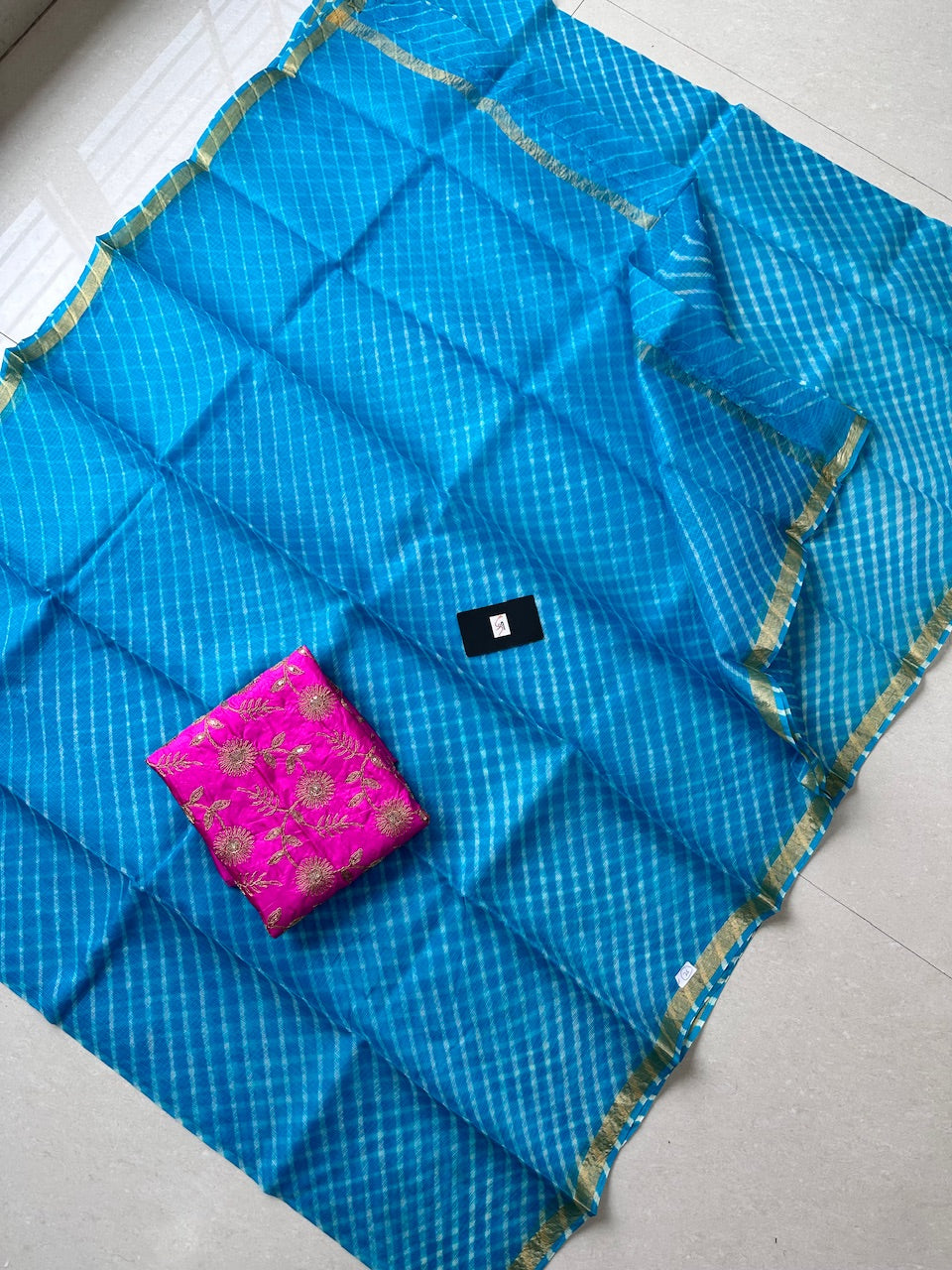 Pure Hand Tye n Dye Kota Silk Saree