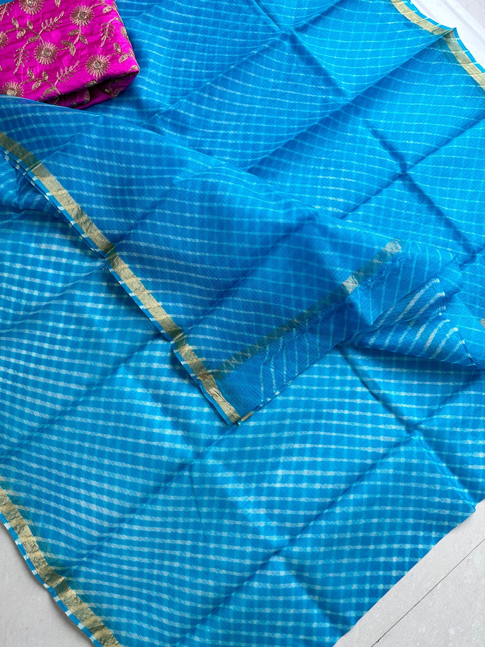 Pure Hand Tye n Dye Kota Silk Saree