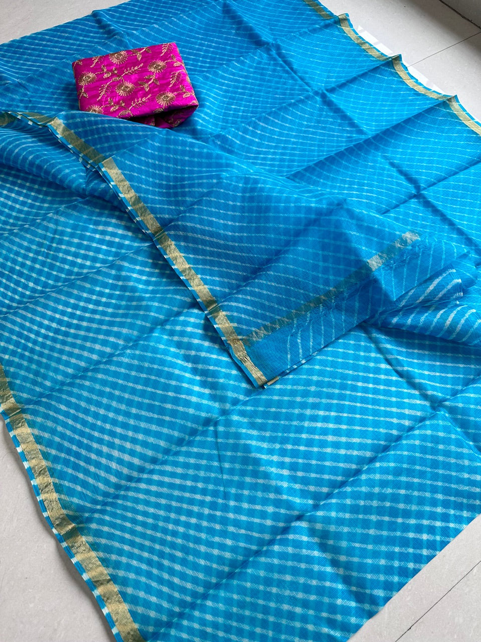 Pure Hand Tye n Dye Kota Silk Saree