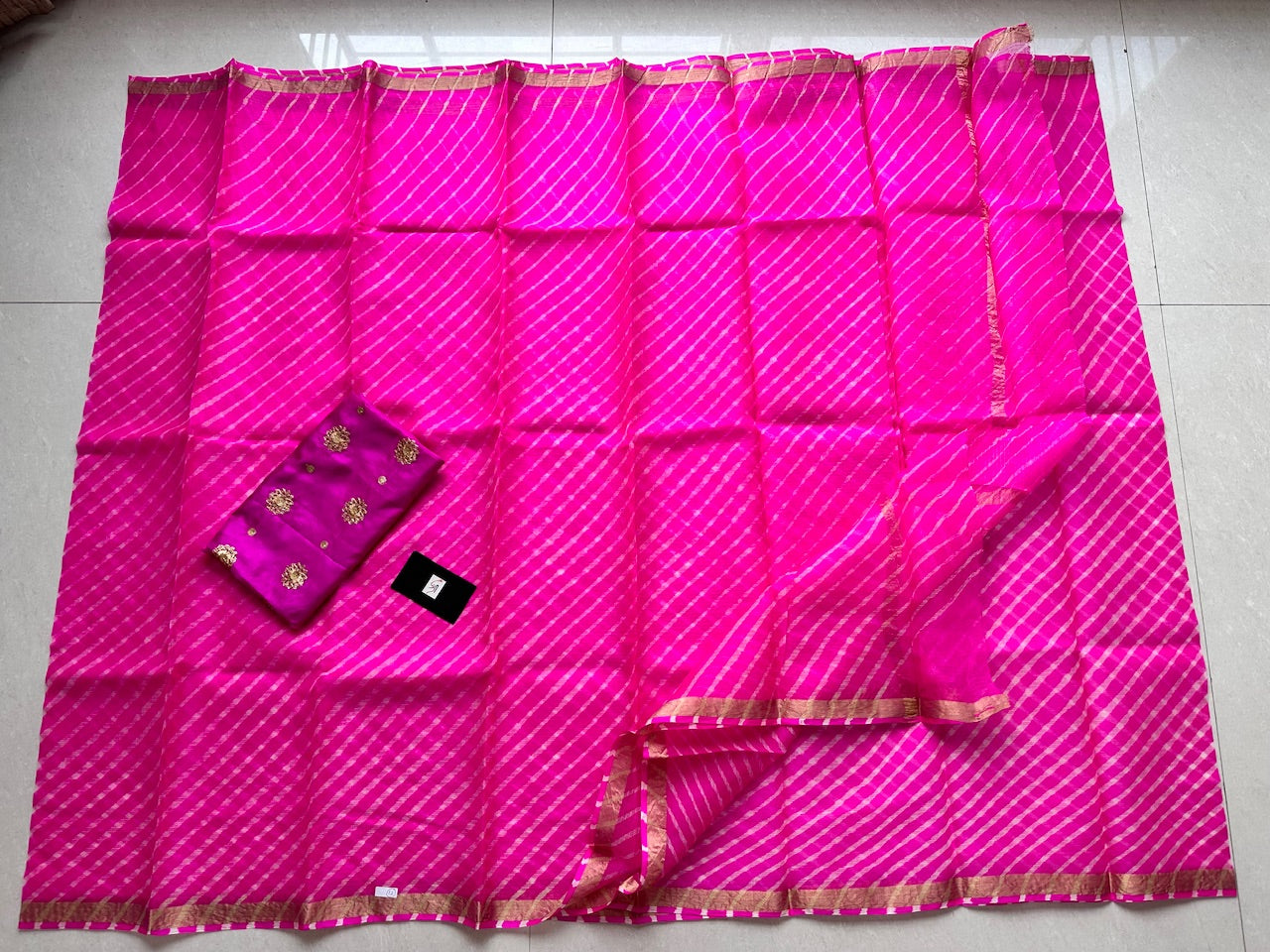 Pure Hand Tye N Dye Kota Silk Saree