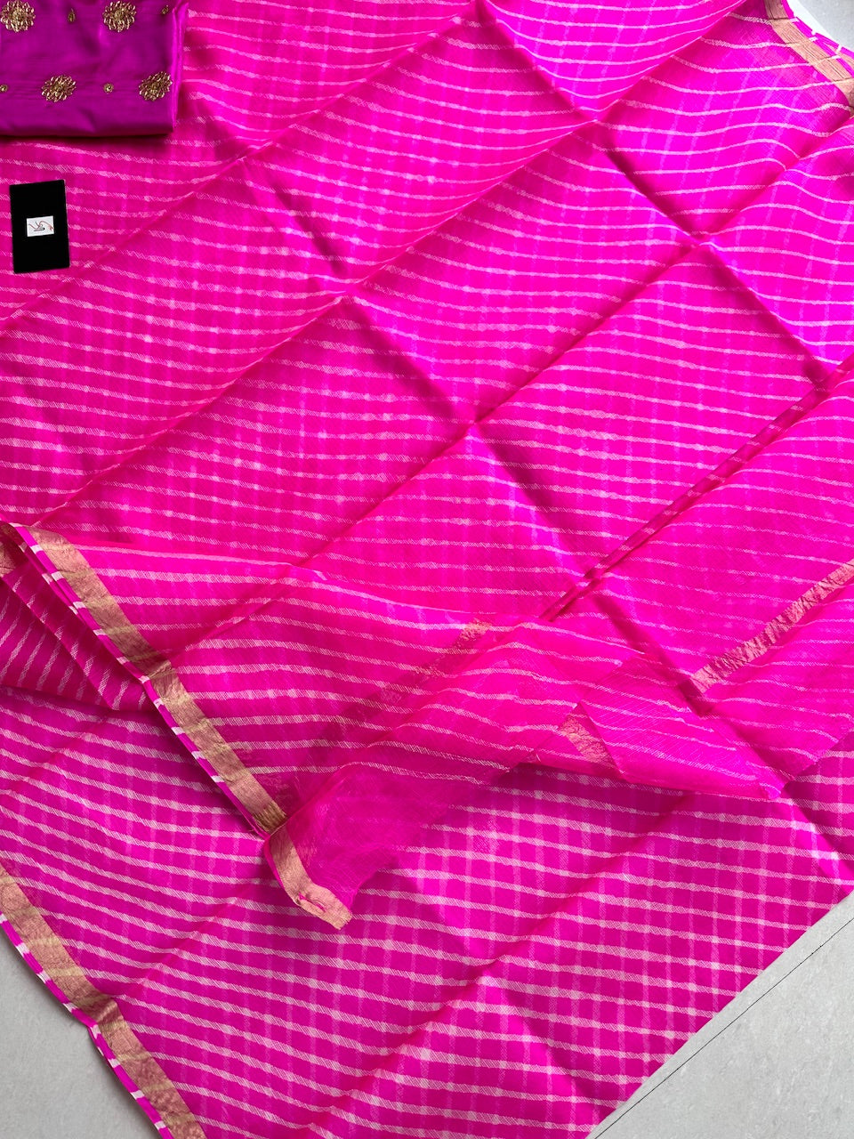 Pure Hand Tye N Dye Kota Silk Saree