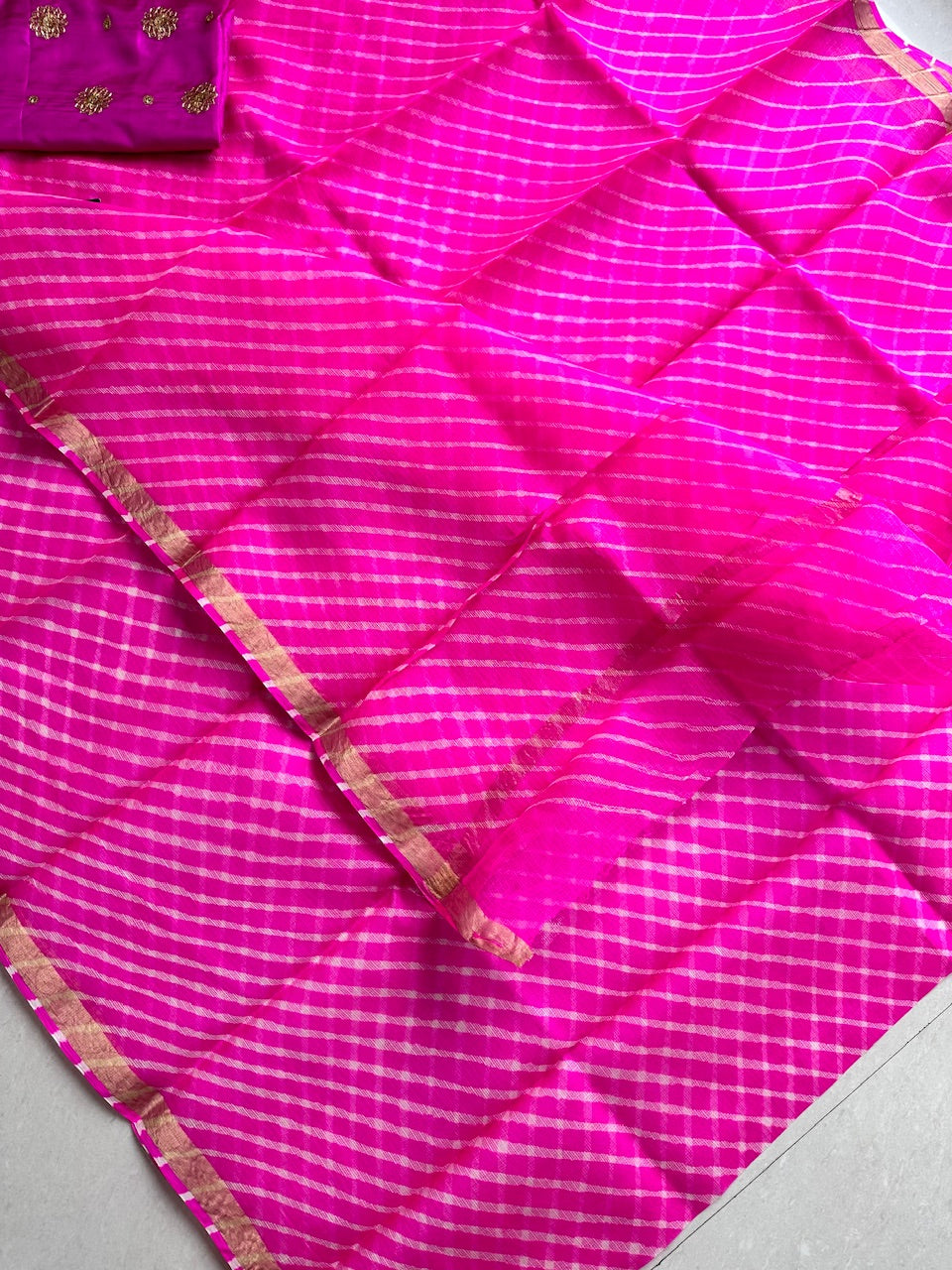 Pure Hand Tye N Dye Kota Silk Saree