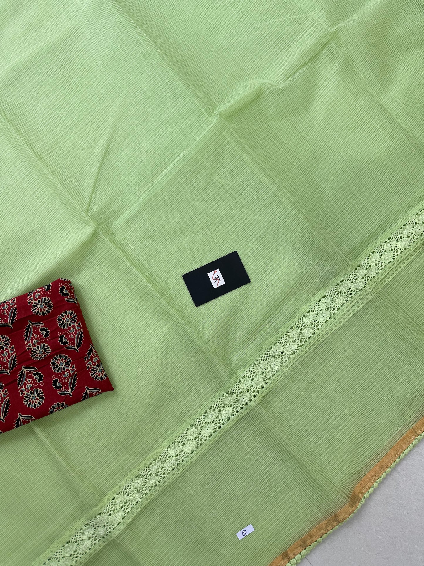 Pure Single Dyed Kota Cotton Doria Saree