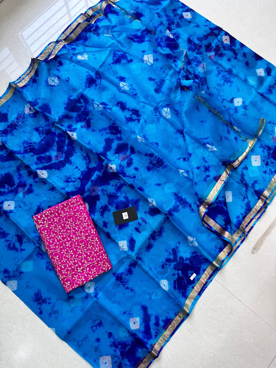 Pure Hand Tye n Dye Kota Silk Saree