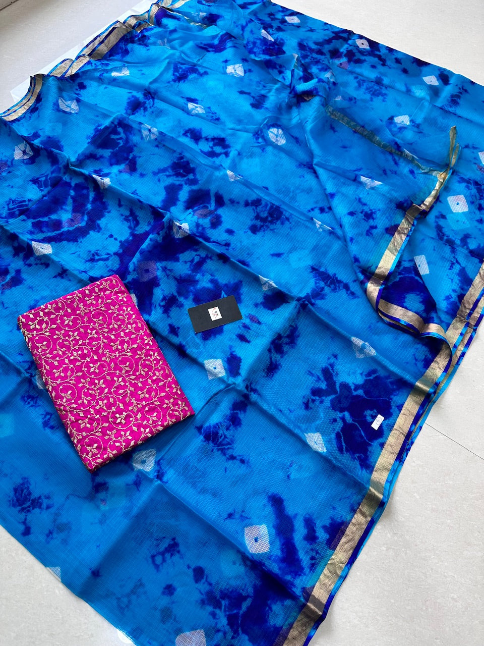 Pure Hand Tye n Dye Kota Silk Saree